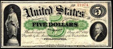 5 Dollars Obverse