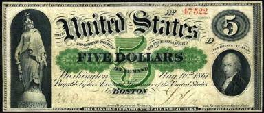 5 Dollars Obverse