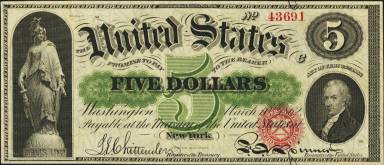 5 Dollars Obverse