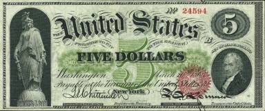 5 Dollars Obverse