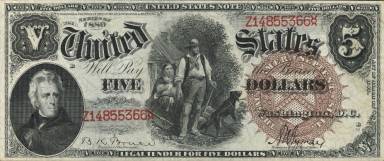 5 Dollars Obverse